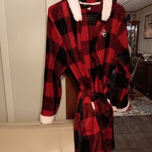 BearPaw Red and Black Plaid Garment